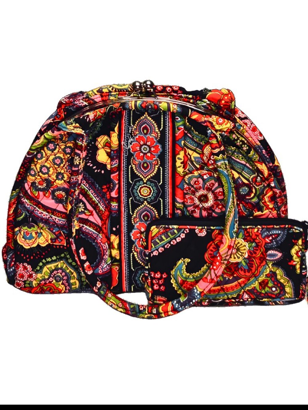 Vera Bradley Handbag + Matching Wristlet